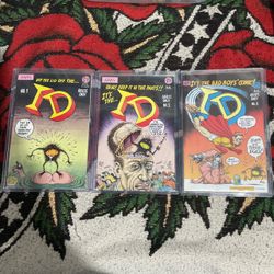 R. Crumb ID #1-3 Complete Set (1990-91) Eros Comix