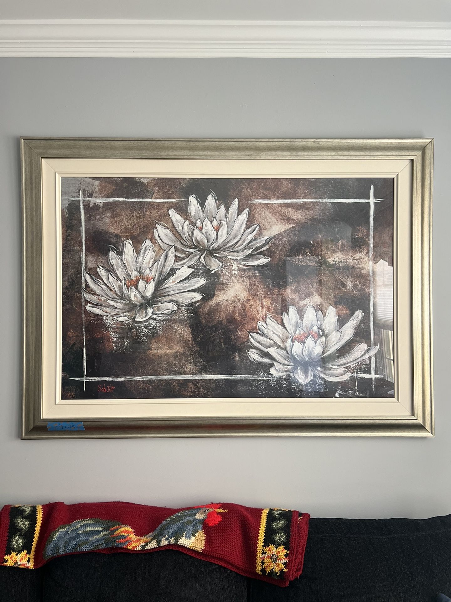 Large Lotus Frames Print