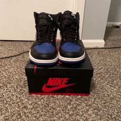 Jordan 1 Retro High Og Royal Toe Size 9.5 With Box