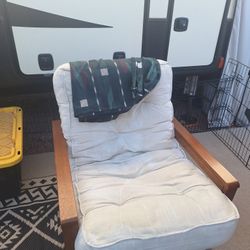 Hidden treasure! Nirvana Futon 28" Chair With Mattress.