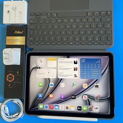 iPad Air 11 (2025 Newest / M3 Chip) 512GB with Logitech  Keyboard, Pen & Accessories 