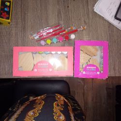 Mondo Lama paint Your Own Wood Hearts & Uniforms Kits With Extra Paint & Brushs