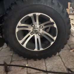 4 Cart Wheels And Tires From An Icon  23X 10.5 X 12