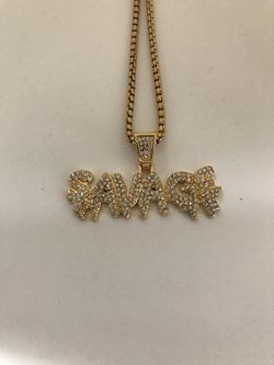 Stainless steel pendant with chain