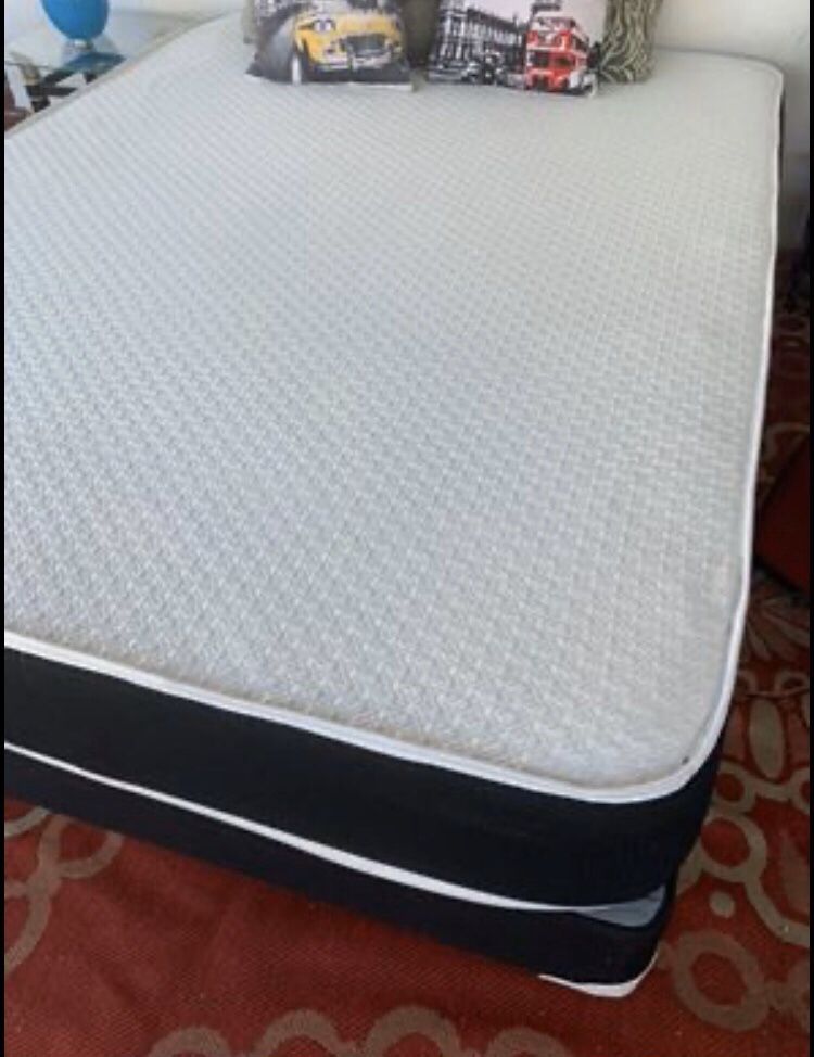 NEW FULL SIDE MATTRESS WITH BOXSPRING ALL NEW / BED FRAMES ARE NOT INCLUDED