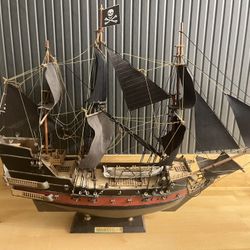 Pirate Ship Handcrafted Wooden Model