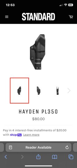 Standard Co Holster For Modlite PL350