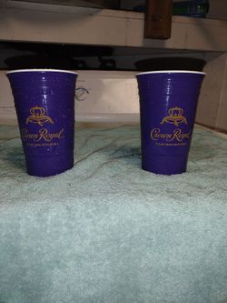 Two Crown Royal Collectors Cups