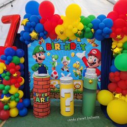 Party Mario Balloons 
