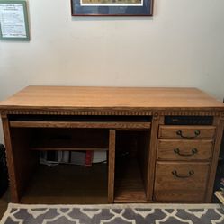 Oak Computer Desk