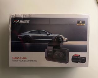 4K+2K Dual Dash Cam Front and Rear, GPS, WiFi, Night Vision, 64GB Included