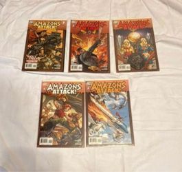 Amazons Attack! #1-5 Lot DC Comics 2007 Will Pfeifer Pete Woods