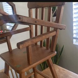 Vintage doll highchair