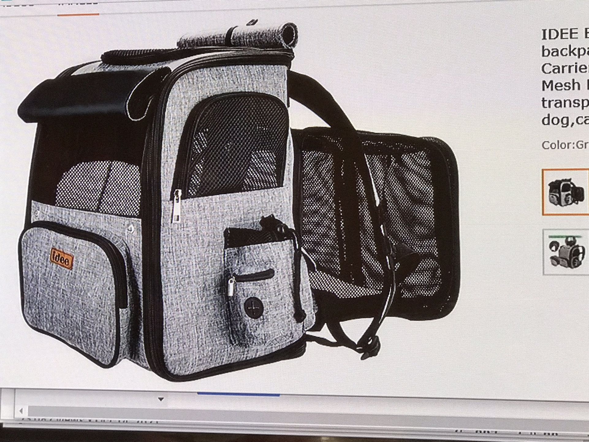 NEW User Expandable Pet Carrier/backpack 