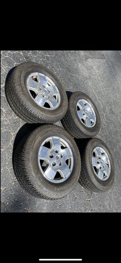 4 - 275/65r18 5x150 5x5.91 Stock Toyota Tundra Sequoia Lx470 Wheels Rims Alloy Good Michelin 80% Treads Tires!!!!