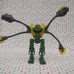 Marvel Hasbro Spiderman Evil Robot Ockobot Figurine Bend and Flex 10"