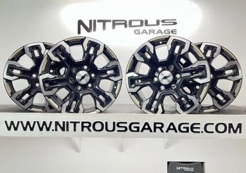 18" GMC Chevrolet OEM Silverado ZR2 1500 Sierra Black Machine 6Lug Rims 239c