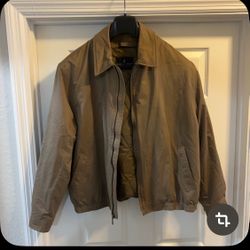 London Fog Green Bomber Jacket Size XL