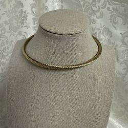 Gold Filled Necklace Choker  