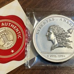 Libertas Americana .999 Silver Intaglio Mint 2oz Silver Round 