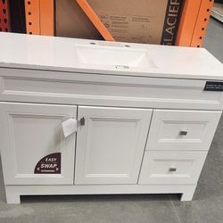 NEW 48" Bathroom Vanity with Top - White
