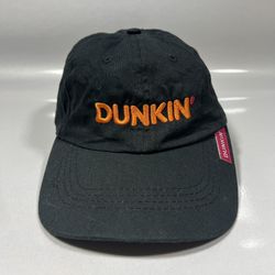 Dunkin Donuts Men's Adjustable Hat Cap Black