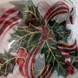 Holly Berry Christmas Wired Craft Ribbon 4” x 43 Yards