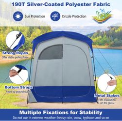 2 Rooms Oversize Privacy Shower Tent