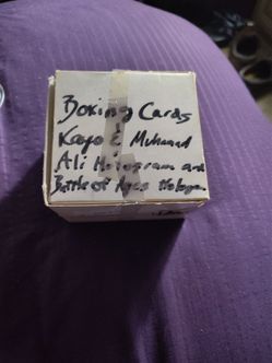 A Box of Boxing Trading Cards