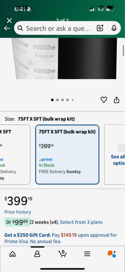 Matte Black Car Wrap 75ft X 5ft