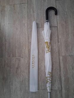 Versace Parfums White and Gold Umbrella
