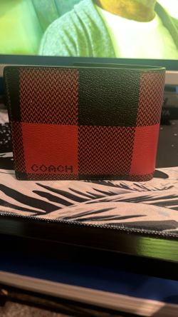 3 In 1 Wallet With Buffalo Plaid Print