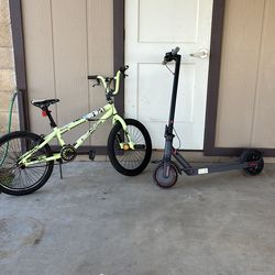 I am selling a bike and a electric scooter for 300$ because my son wants a Radstar Q20