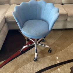 Blue 360 Swivel Office Dorm Desk Chair - Ajustsble