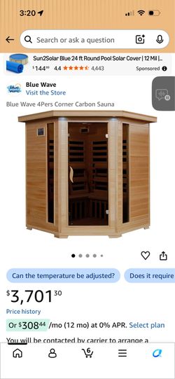 Infrared sauna large 4 person