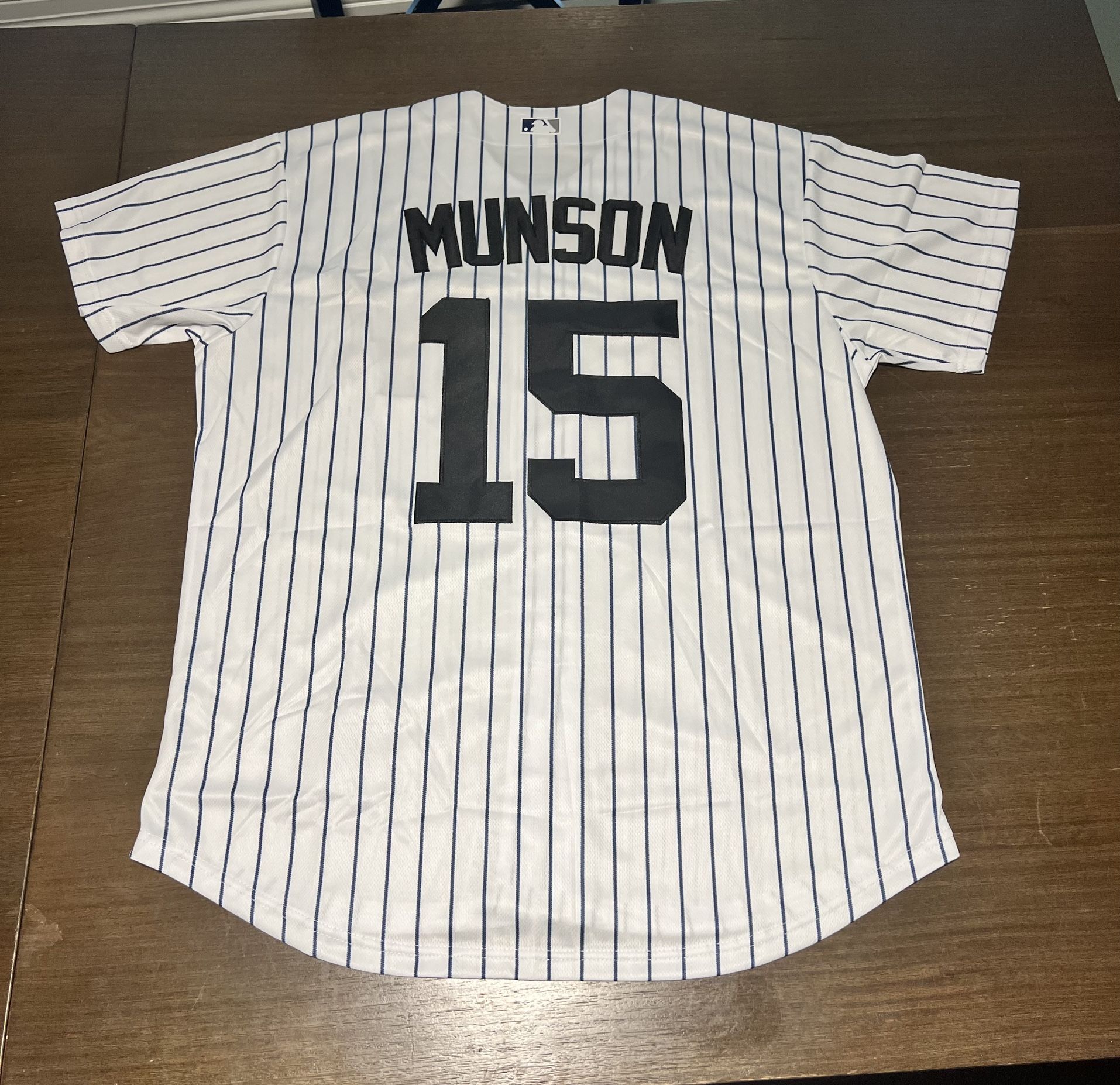 Thurman Munson New York Yankees Baseball New Adult Large Fast Ship MLB Jersey L