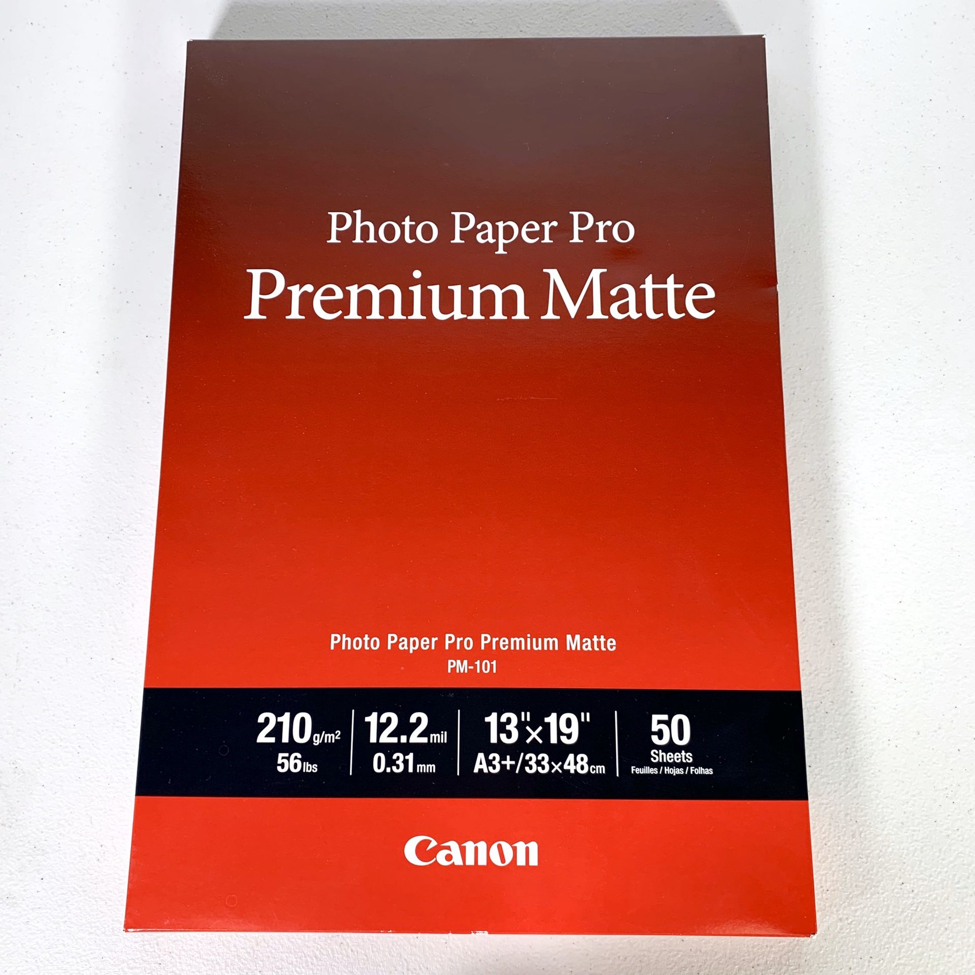 SEALED Lot of 5 Canon PM-101 Matte Photo Paper 13” x 19"