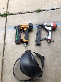staples guns , and face shell