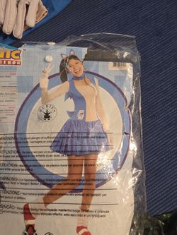 Sonic the Hedgehog size S costume