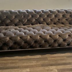 Grey Velvet Couch