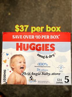 Huggies Snug & Dry Size 5 Diapers 124 Count