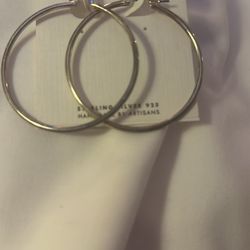 Silver Hoop Earrings