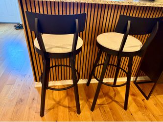 Modern Black Barstools (Amisco)