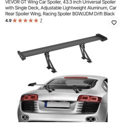 Wing car spoiler 