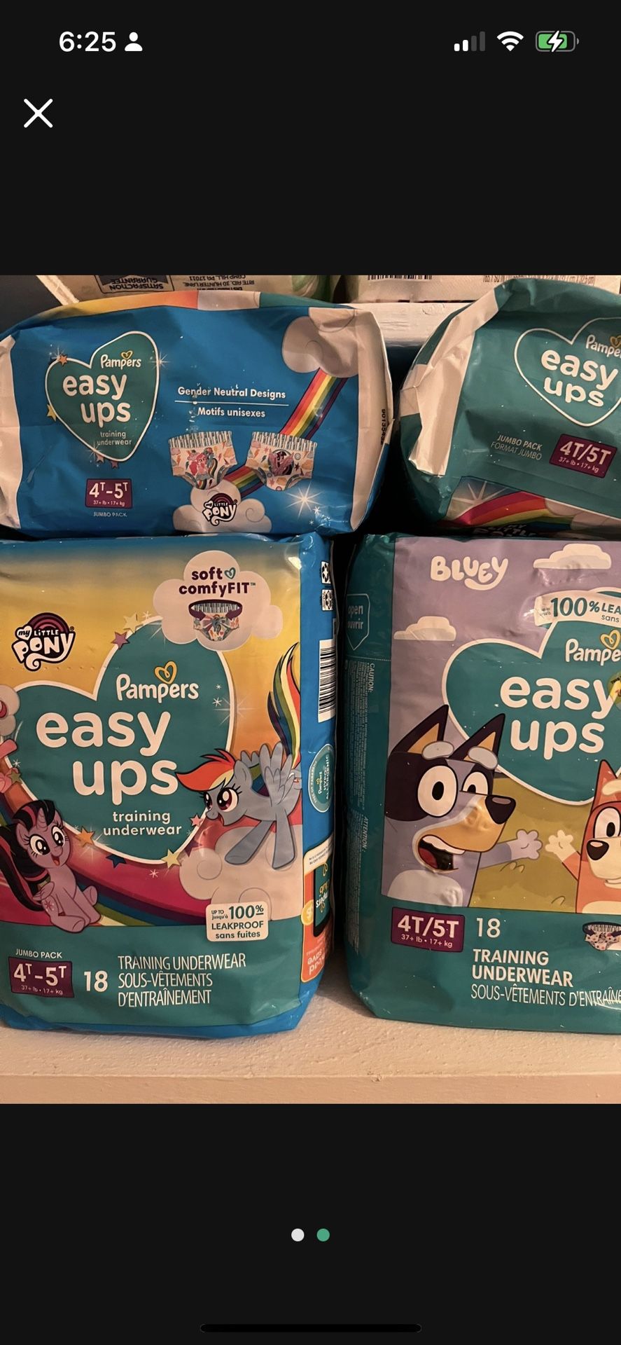 Pampers Easy UPS 2/$15