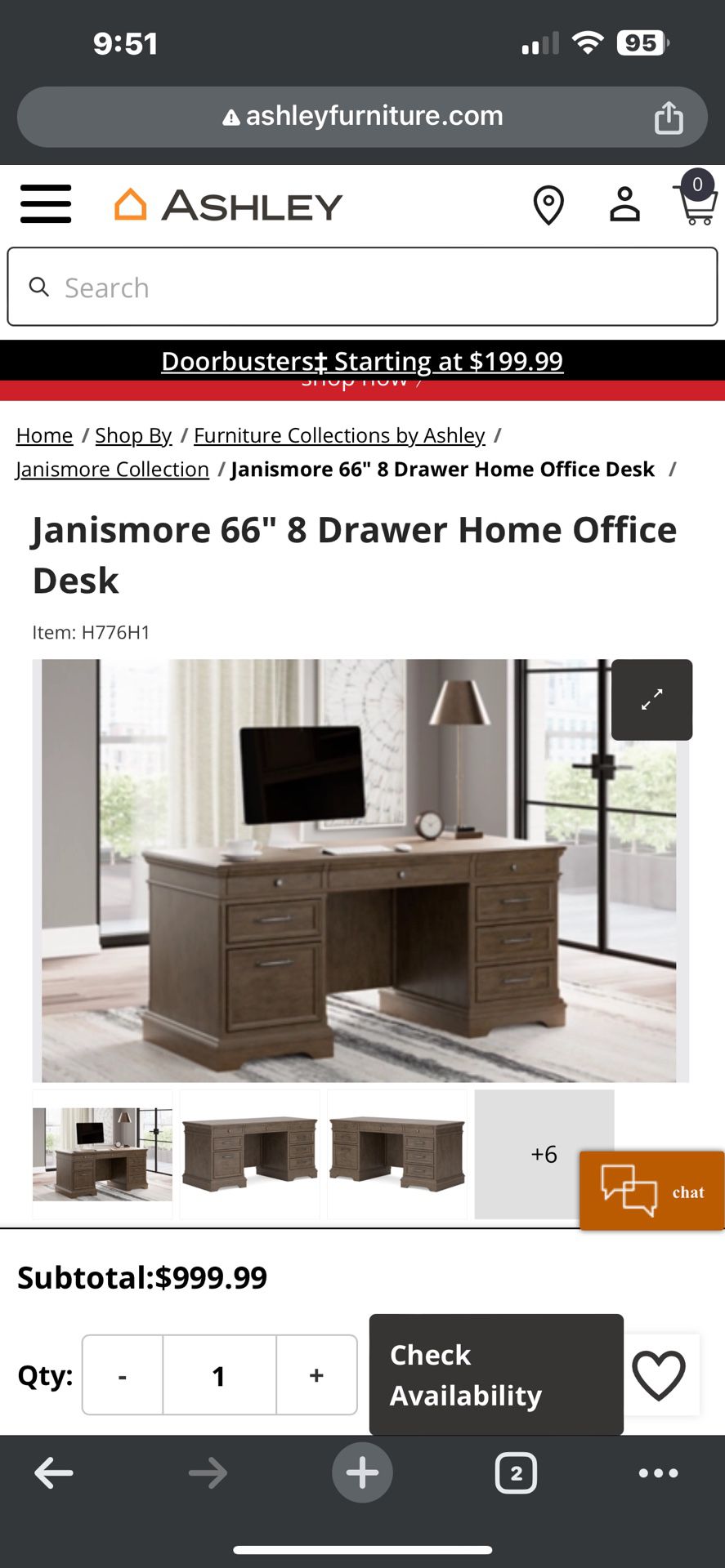 Office Desk By Ashley Furniture