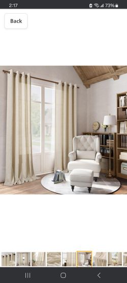 natural faux linen window panels pier 1 imports