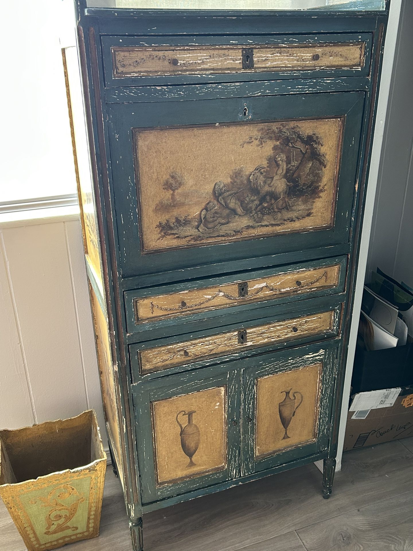 Antique Standing Desk/Secretary Made In France Circa 19th Century