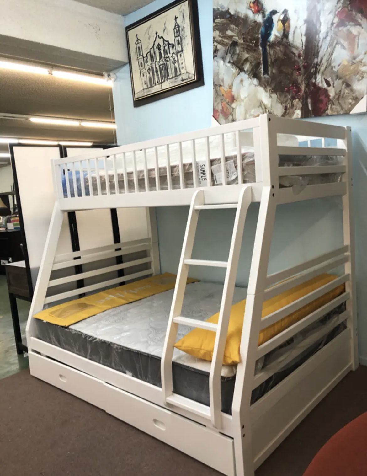 🚚Hot Deal🚚Brand New Wooden Twin Full Bunk Bed Frame $599, Delivery Available 