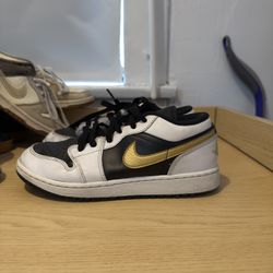 Nike Jordan’s Black White & Gold 